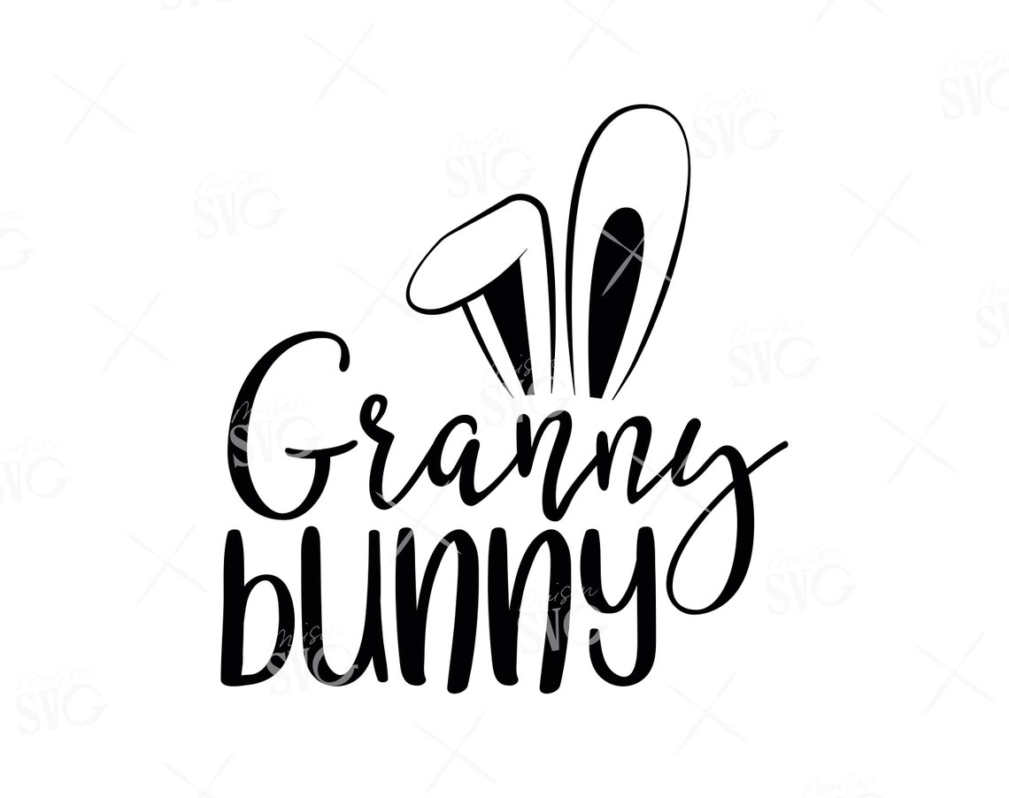 Granny Bunny SVG File Grandma Svg Gift for Grandma svg Best | Etsy