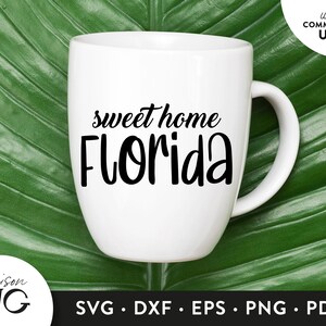 Sweet Home Florida SVG, Florida svg, Florida state svg, Usa states SVG, Florida Clipart SVG Cricut Files Instant Download Svg Commercial Use
