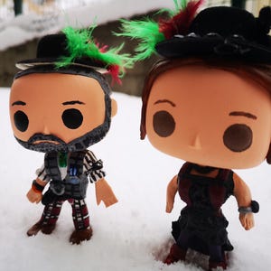 Custom Funko Pop Handmade Personalized and Custom Wooden Funko Pop Box, Wedding Couple, Table Decor, Cake Topper, Gift