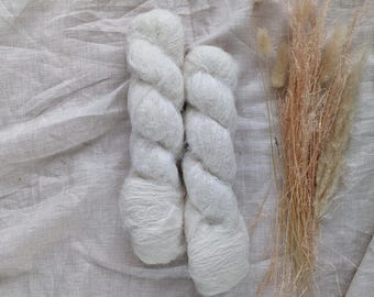 Suri Fluffy Lace - Projeto de Tricô/Crochê/Artesanato com Fio Não Tingido, Fio Tingido de Forma Independente