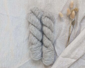 Yak Fluffy Lace - Projeto de Tricô/Crochê/Artesanato com Fio Não Tingido, Fio Tingido de Forma Independente