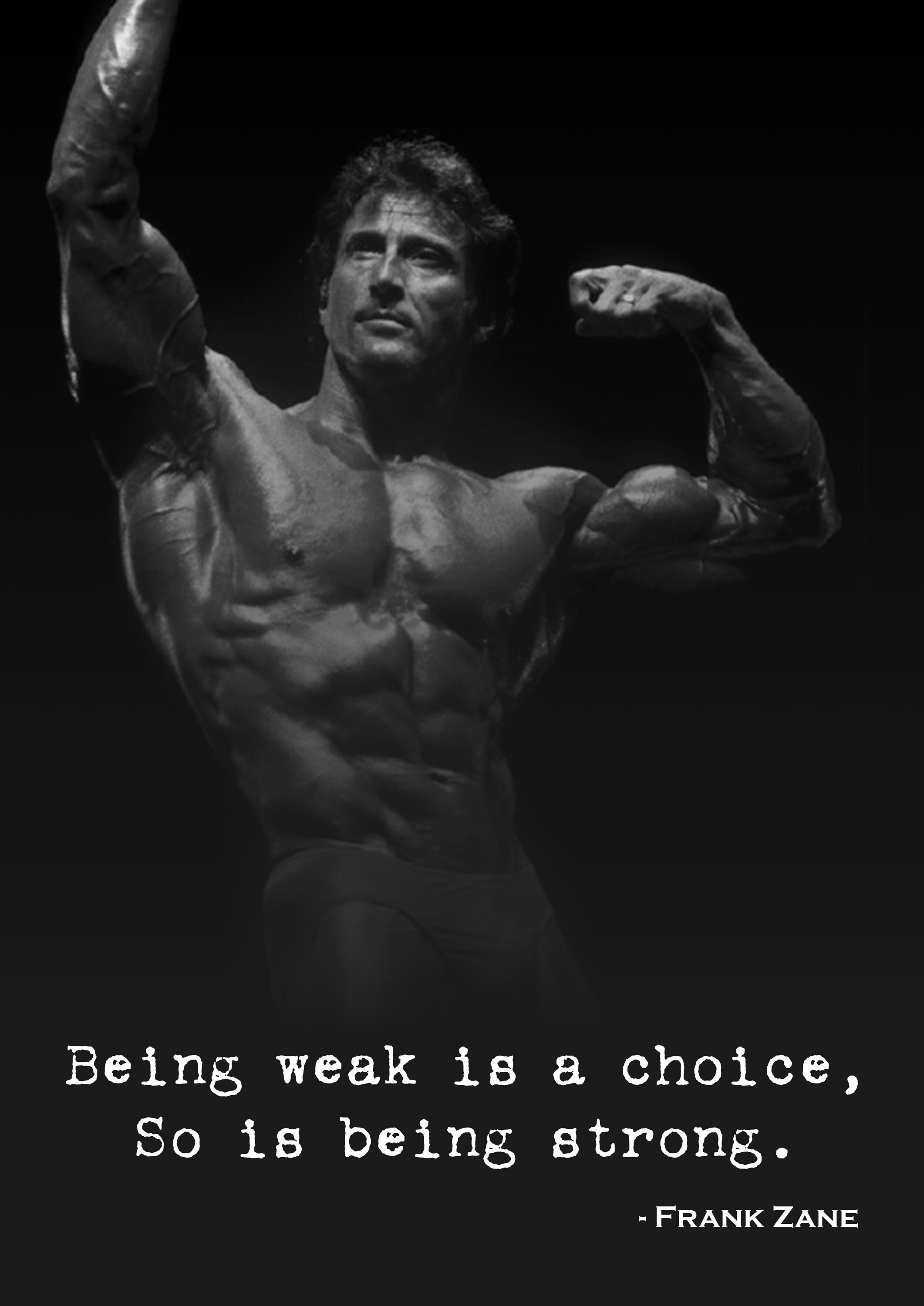 Frank Zane Print Digital Download Bodybuilder Quote Etsy