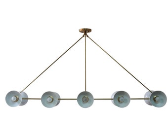 10 Light Modern Raw Brass chandelier light Fixture