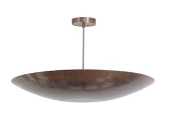 6 Light Sputnik Chandelier Mid Century, Brass Lamp, Stilnovo Pendant, Handcrafted Fixture, Modern Flushmount Lighting, Elegant Design