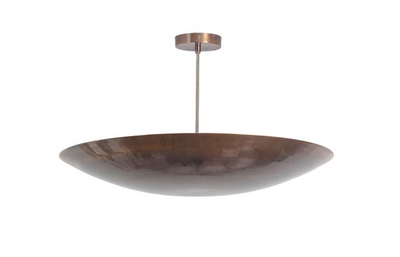 Lustre Spoutnik En Laiton Fait Main - Style Milieu Du Siècle - Plafonnier Moderne Ajustable