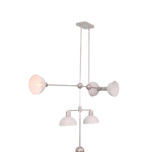 5 Light Modern Raw Brass chandelier light Fixture