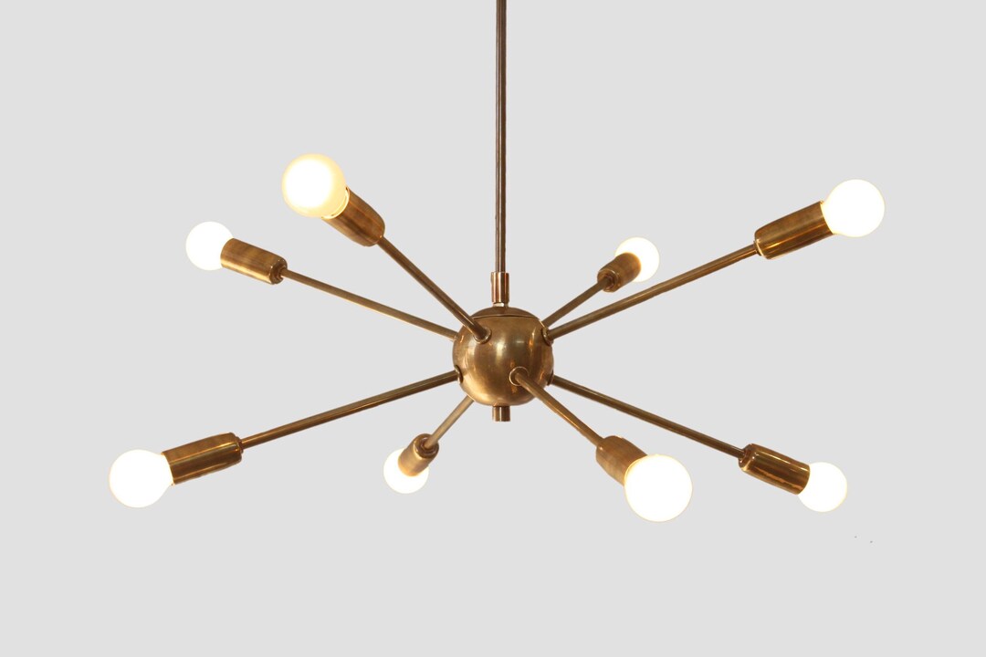 イタリア スプートニク 真鍮 シャンデリア アンティーク ミッドセンチュリー イタリア スプートニク 真鍮 シャンデリア アンティーク ミッド