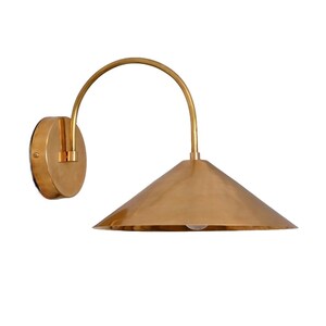 Handgefertigte Messing Wandleuchte: Mid Century Modern Sputnik Leuchte