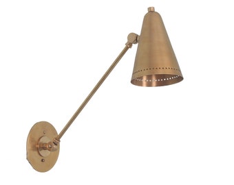 Wall Mid Century Modern Raw Brass Handmade Sputnik Wall  light Fixture