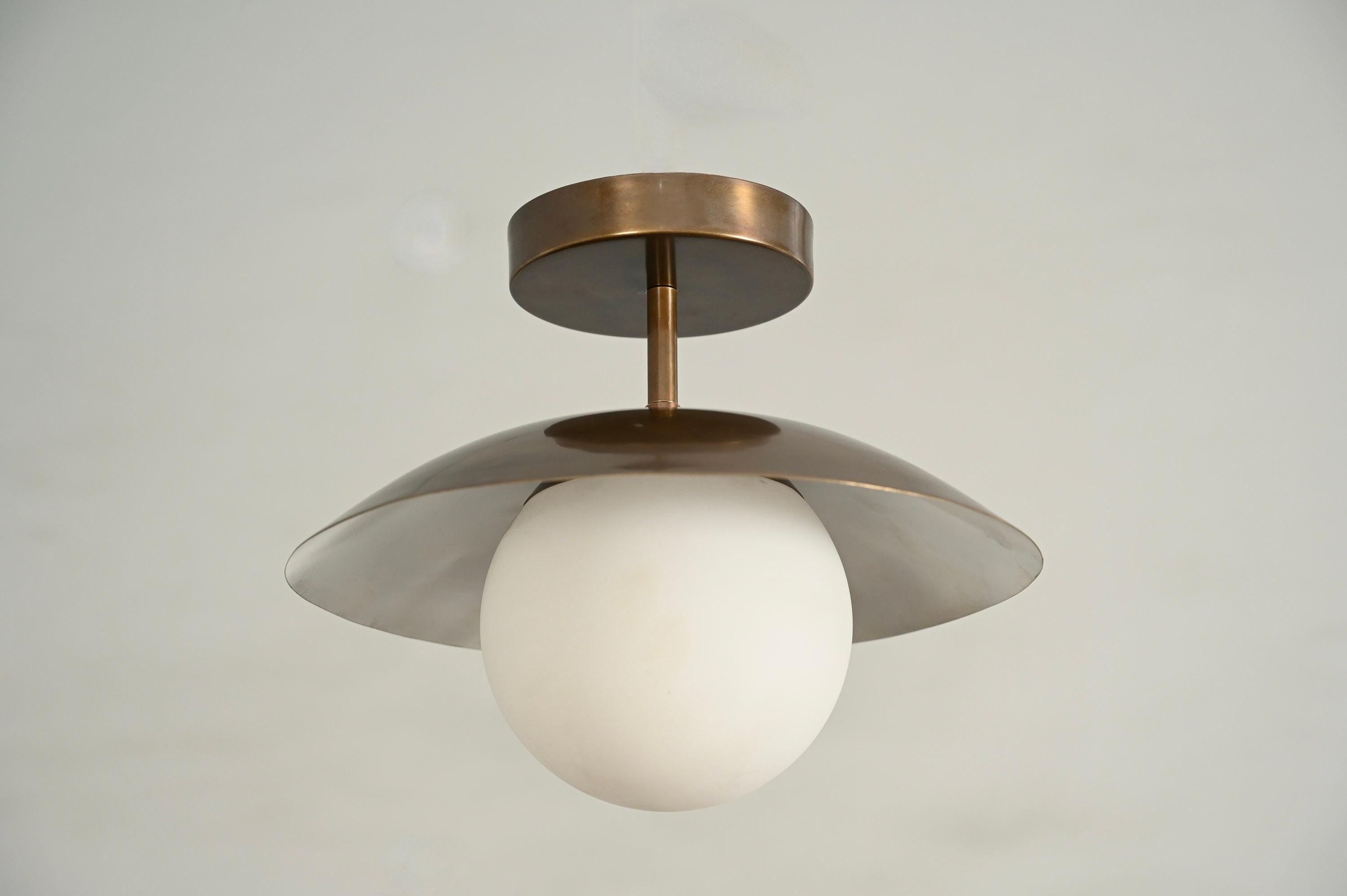 1 Leuchtkugel Mid Century Messing Sputnik Kronleuchter Leuchte