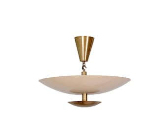 Raw Brass Mid Century Modern Sputnik Chandelier - 24" Diameter