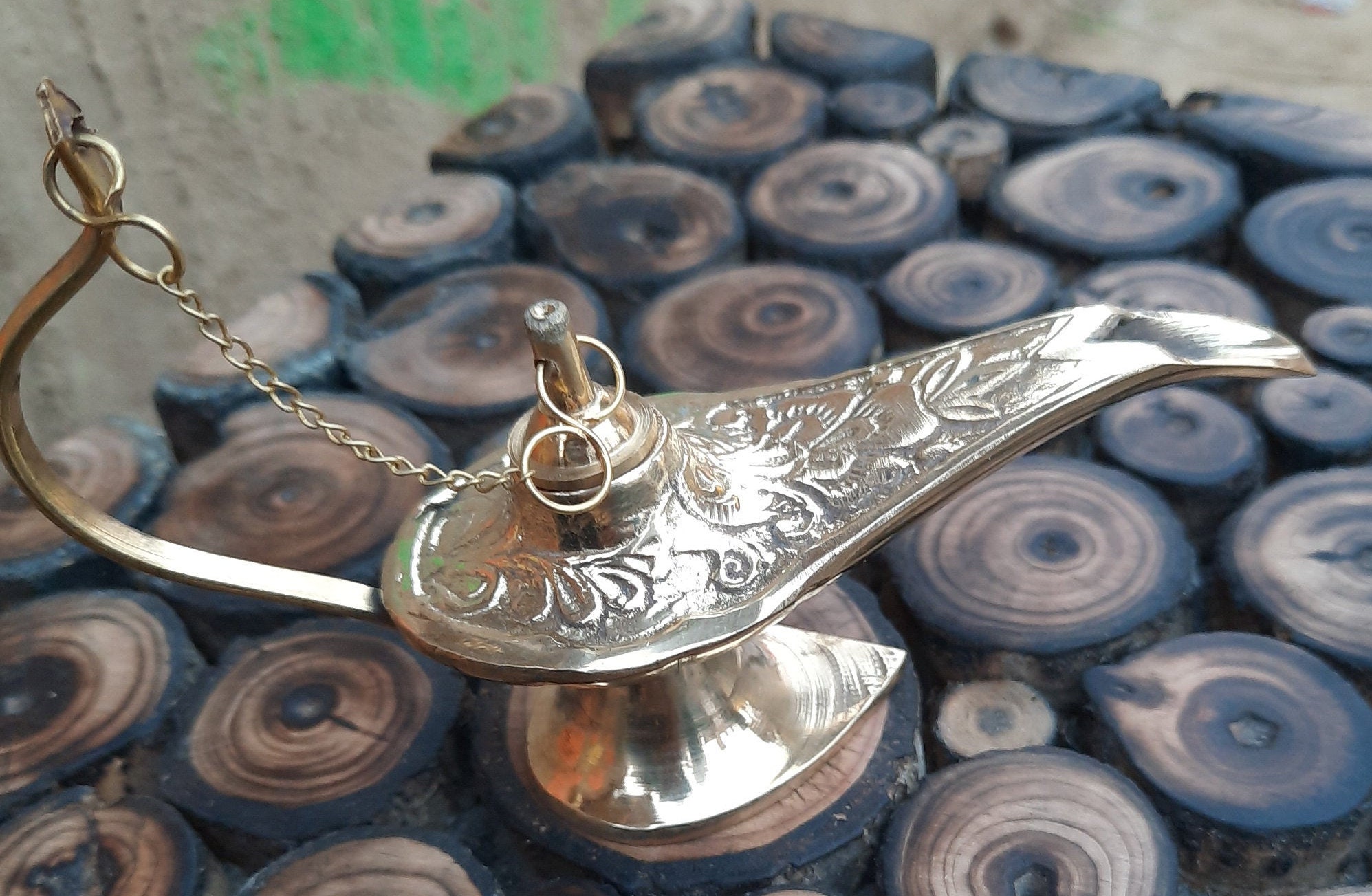 Vintage Lantern Brass Lantern Genie Lantern Oil Lantern Etsy