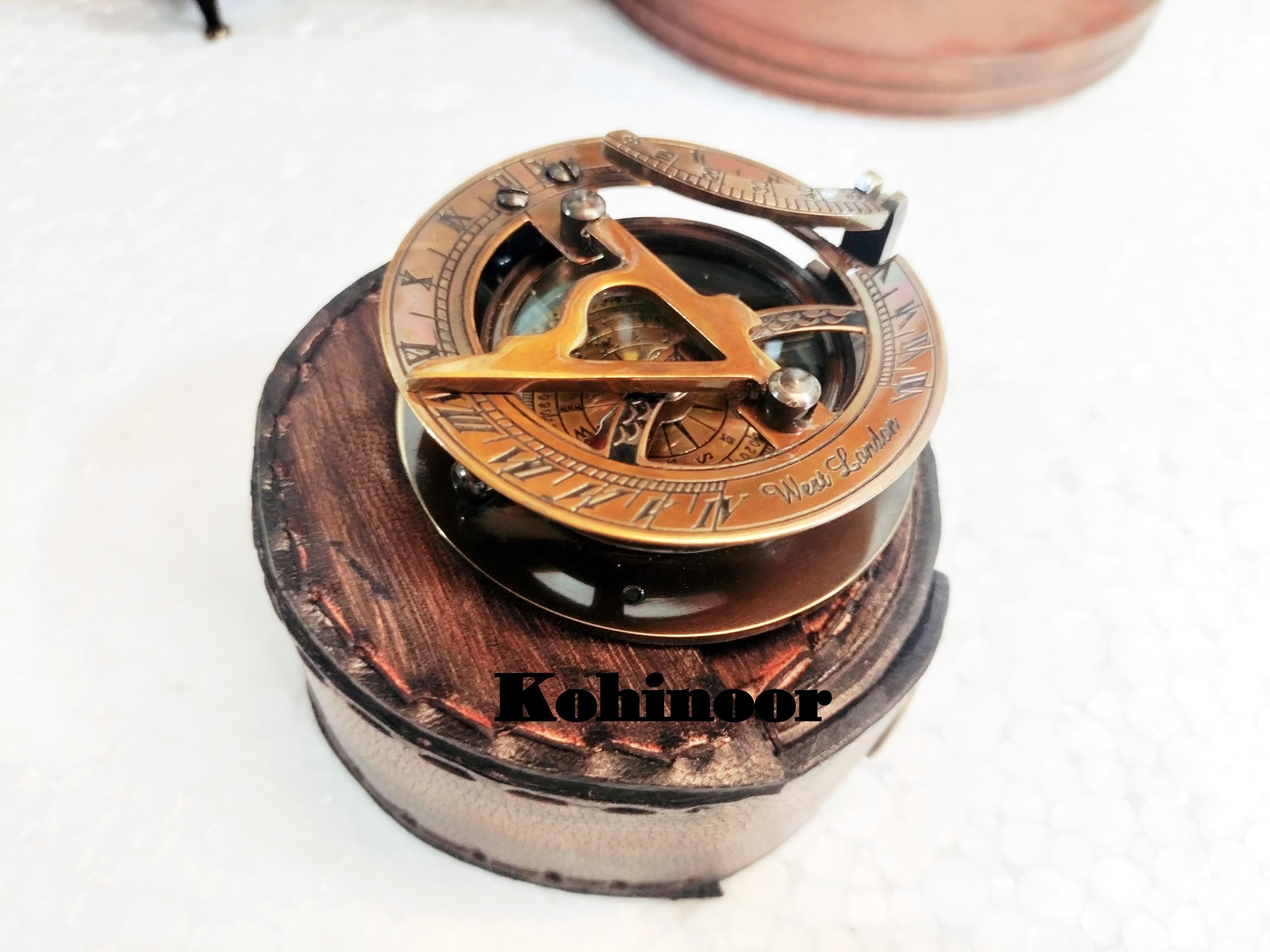 Boussole en cuivre fin G50 montre de poche boussole exquise petit