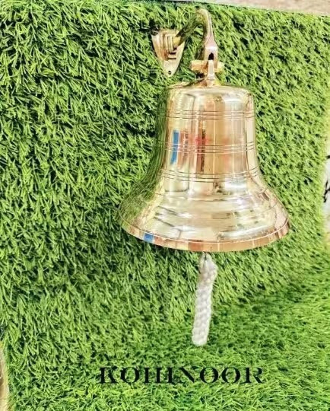 Personalized Engraved Bell 8 Solid Brass Ship Bell Home Kitchen Outdoor Indoor Bell Wall Hanging