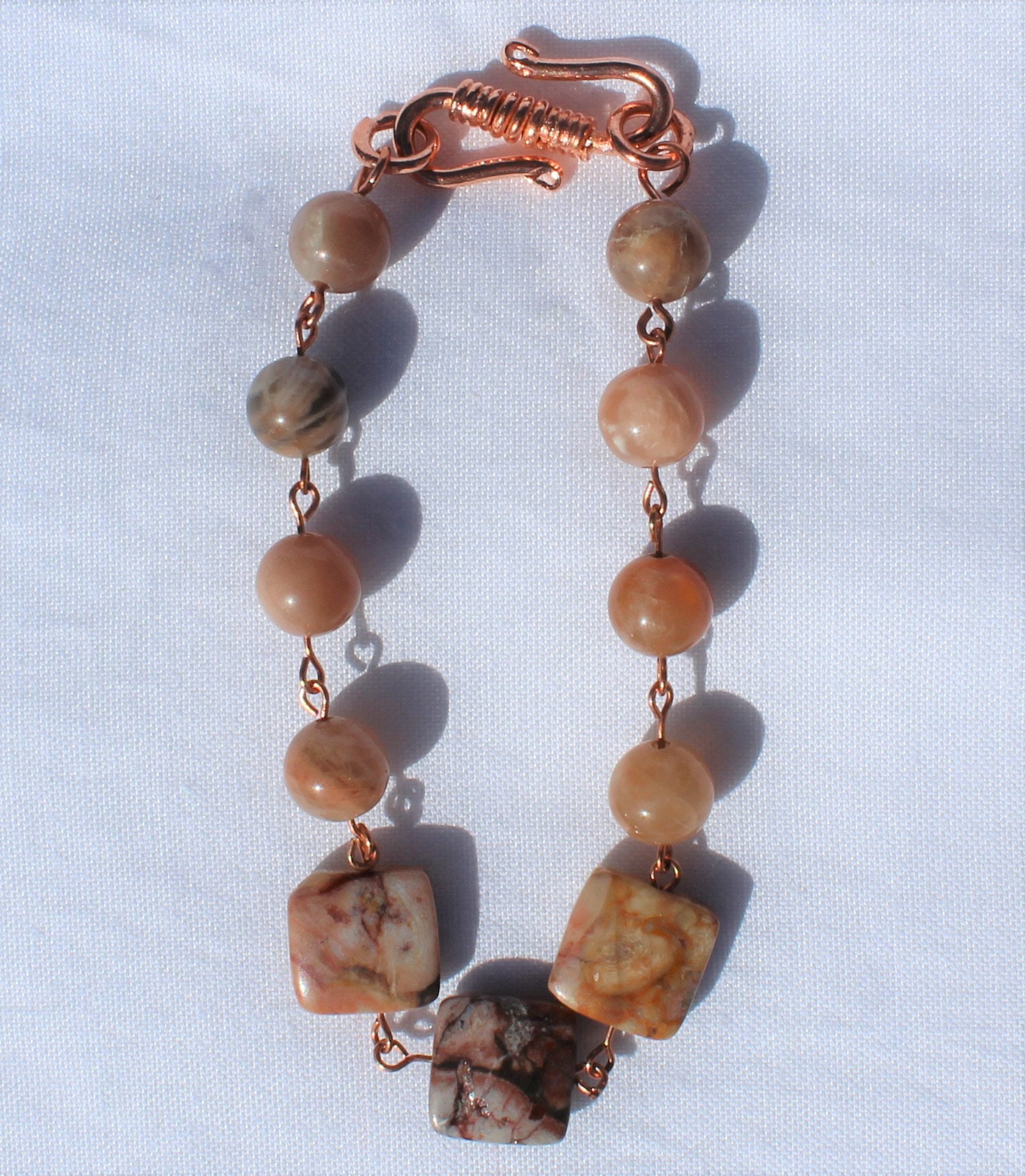 Venus jasper/peach moonstoneprotection and healing Etsy