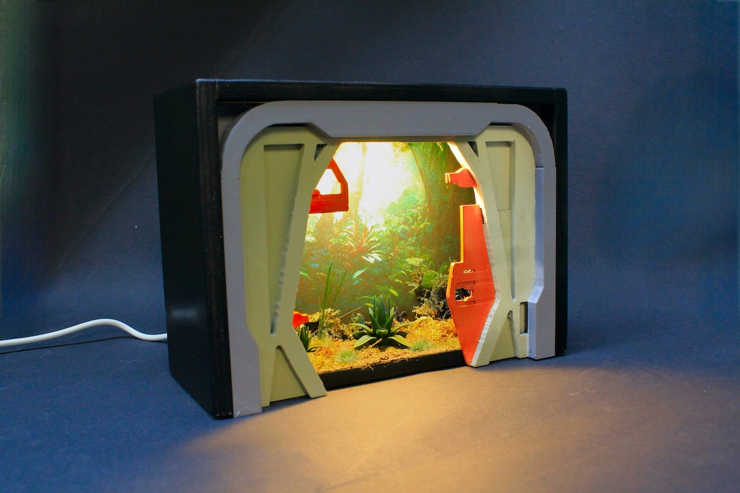 Star Trek Holodeck Doors Miniature Book Nook, the Next Generation Art ...