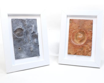 Hand-Painted 3D Moon & Mars Landscape | Framed NASA Art