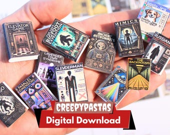 Printable Creepypasta Miniature Books | 1/12 & 1/6 Scale (Digital Download)