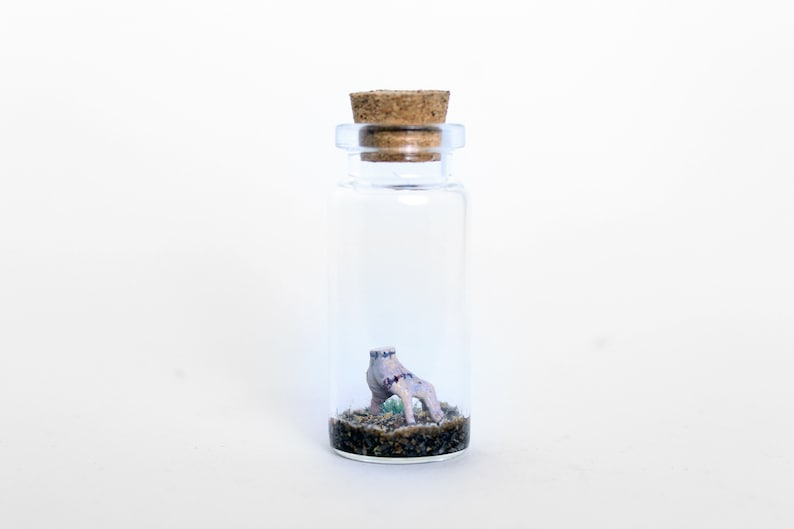 Thing Diorama in a glass bottle Wednesday Addams Family Thing Miniature, Best Creepy Gift for Gothic Home Decor & Horror Movie Art lovers3