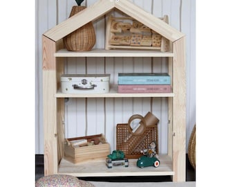 Children Bookshelf, Kids Bookshelf, Wooden Bookshelf, Book Strage, Kids Room Furniture, Toddler Bedroom, Cottage Bookcase