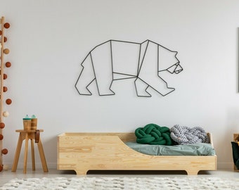 Toddler Bed, Wooden Bed, Montessori Bed, Solid Handmade Bed for Toddler, Kids Bed, Wooden Toddler Bed, Children Bed, Toddler Bed Frame