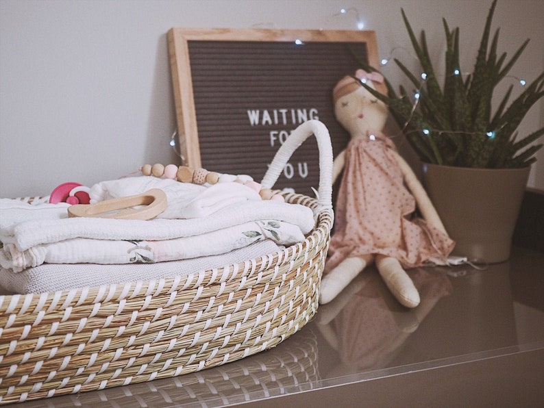 Solid Baby Changing Basket with Three Layer Mattress Baby Etsy