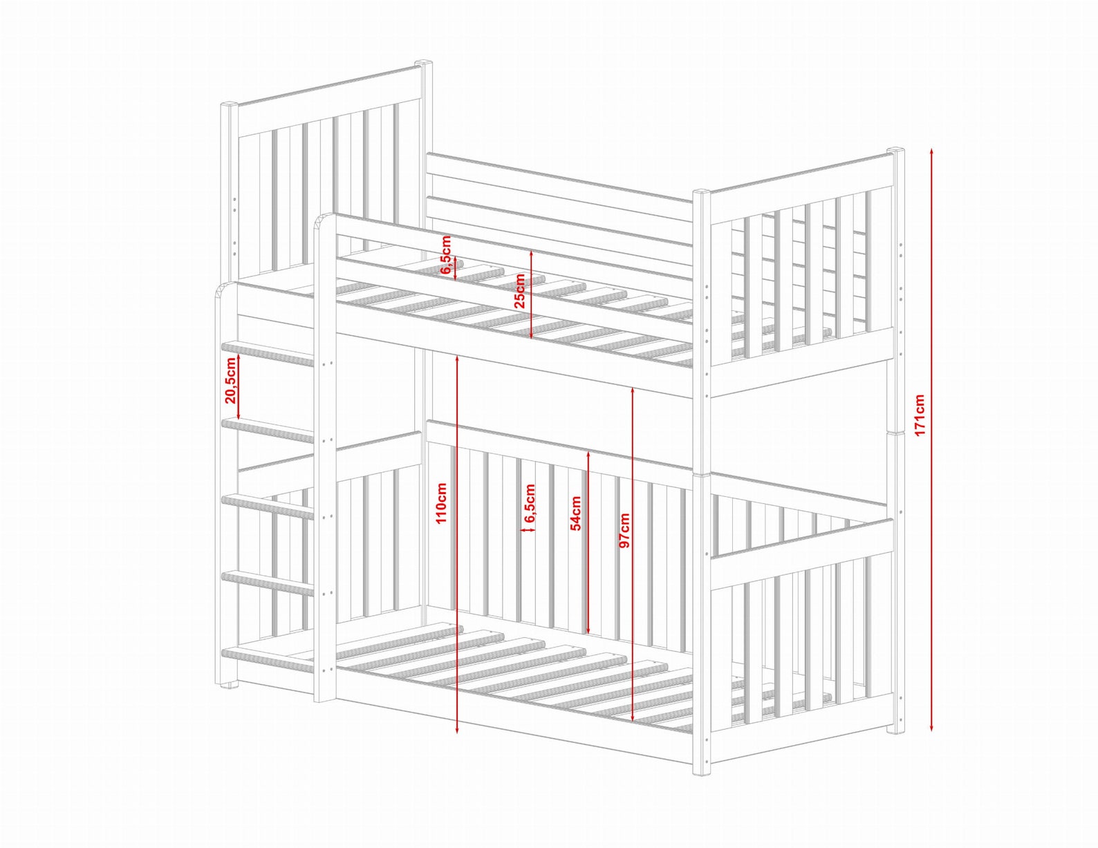 Bunk Bed for Kids With Drawer Montessori House Bed Wooden Etsy