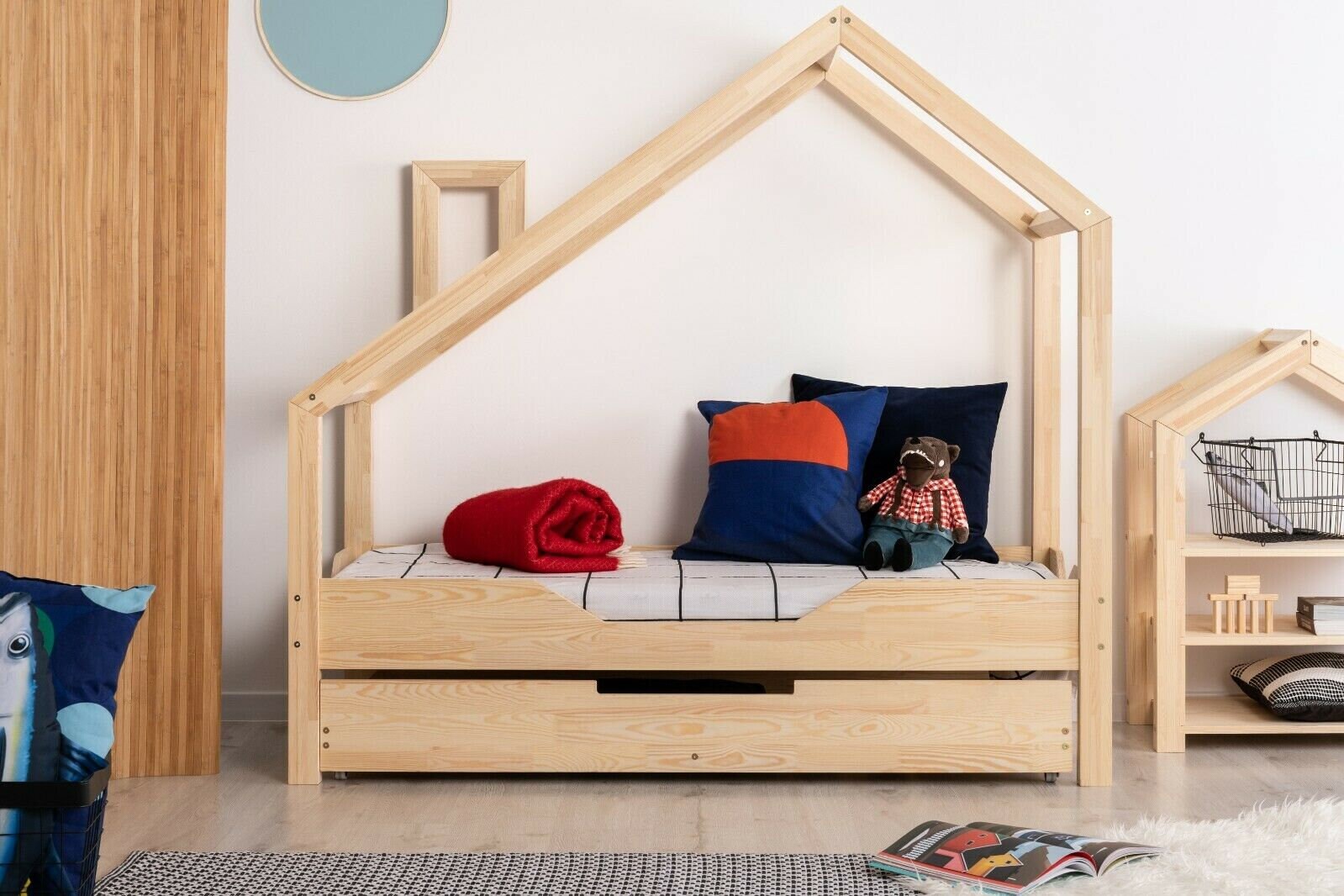Twin house sale bed with storage