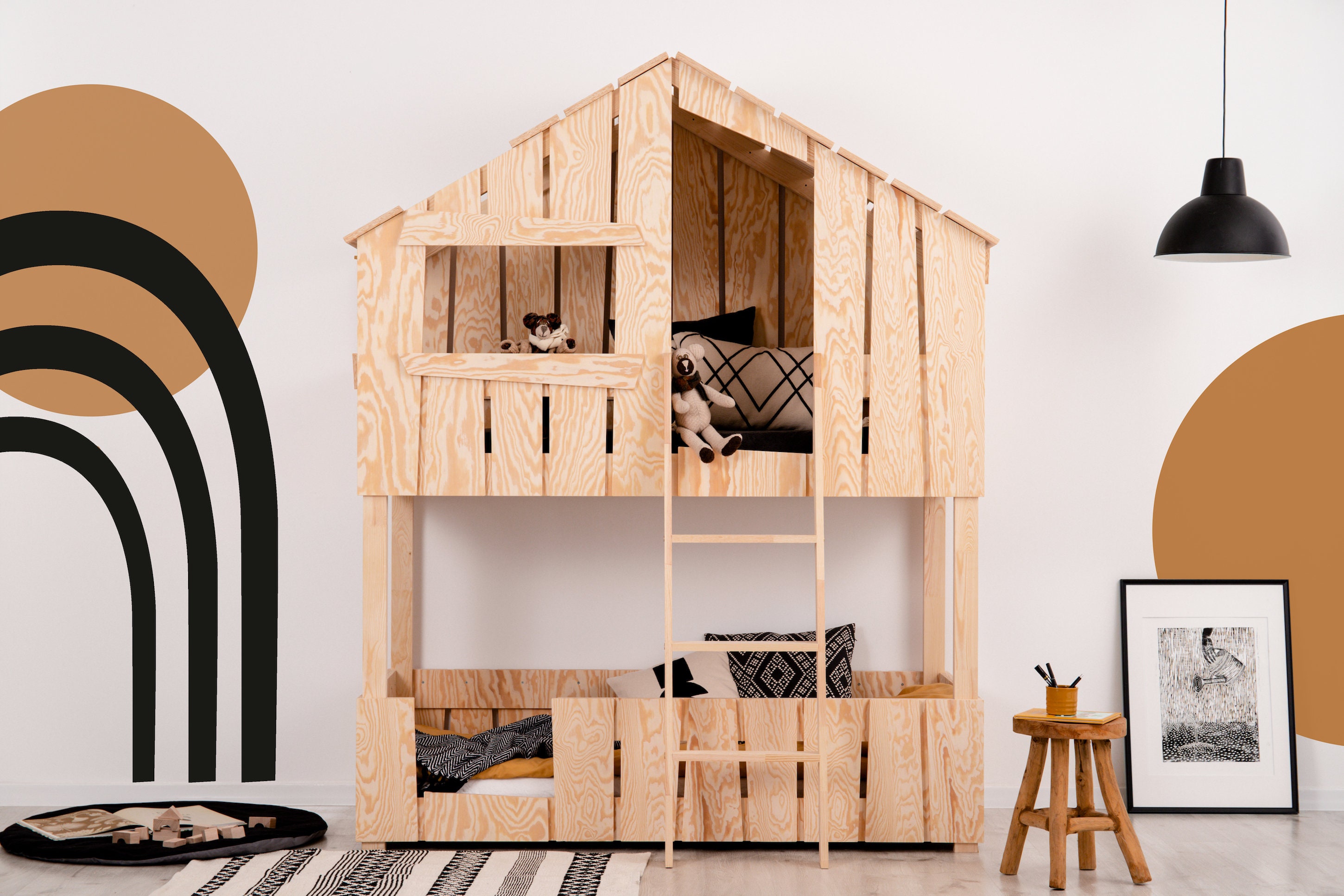 Tree house kids loft bed discount