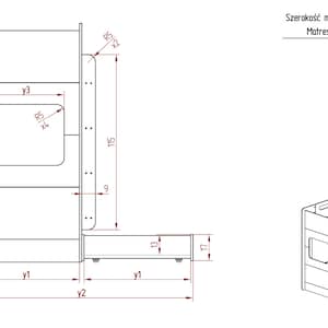 Lit superposé cube taille jumelle pour enfants, lit maison Montessori avec tiroir, lit superposé en bois, lit fait main pour tout-petit image 10