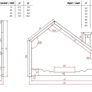 Lit maison pour enfants, lit maison Montessori, lit fait main solide pour enfant en bas âge, lit enfant, lit maison en bois image 6