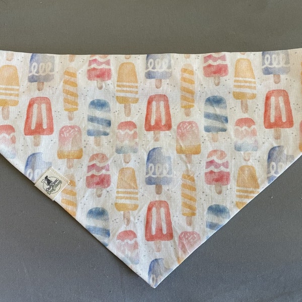 Popsicle ice cream summer elastic dog bandana