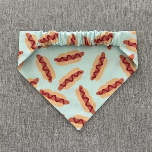 Hotdog Scrunchie Hundehalstuch, Sommer-Tierzubehör, lustige Hundehalstücher Bild 4