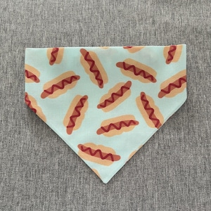 Hotdog Scrunchie Hundehalstuch, Sommer-Tierzubehör, lustige Hundehalstücher Bild 3