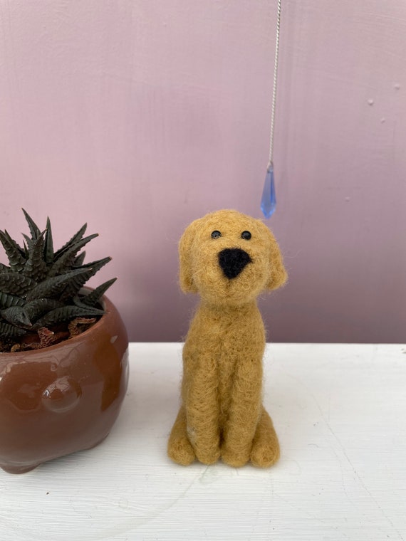 Golden Labrador Needle Felt, needle felting, dog, birthday, dog lover