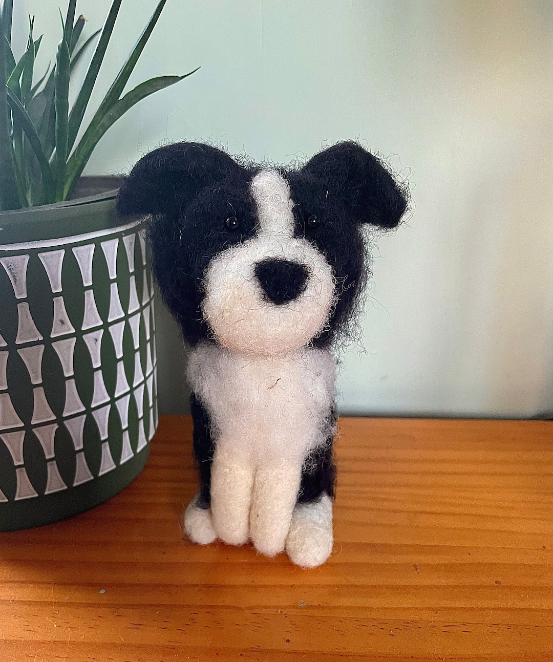 Handmade Needle Felt Border Collie Dog Lovers Christmas Etsy UK