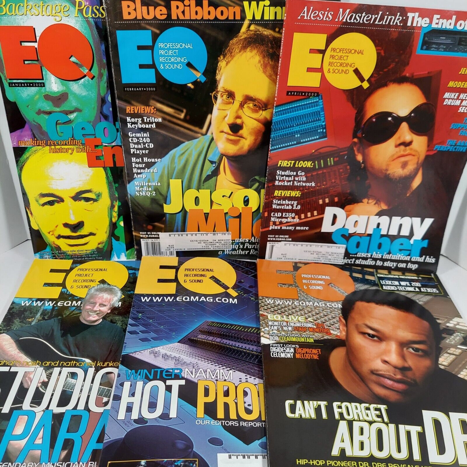 Vintage EQ Magazine Lot of 6 Issues 2000 2001 Music Recording Sound ...