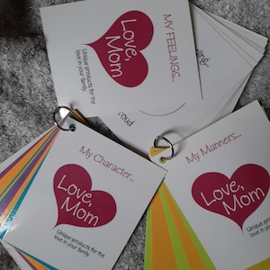 Paquete de tarjetas de discusión de valores familiares