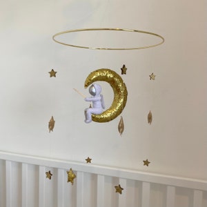 Handgemaakte Astronaut Baby Mobile