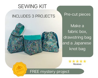 Sewing Project Easy, Sewing Starter Kit, Craft Gift for Beginner, Sewing Kit Adult,