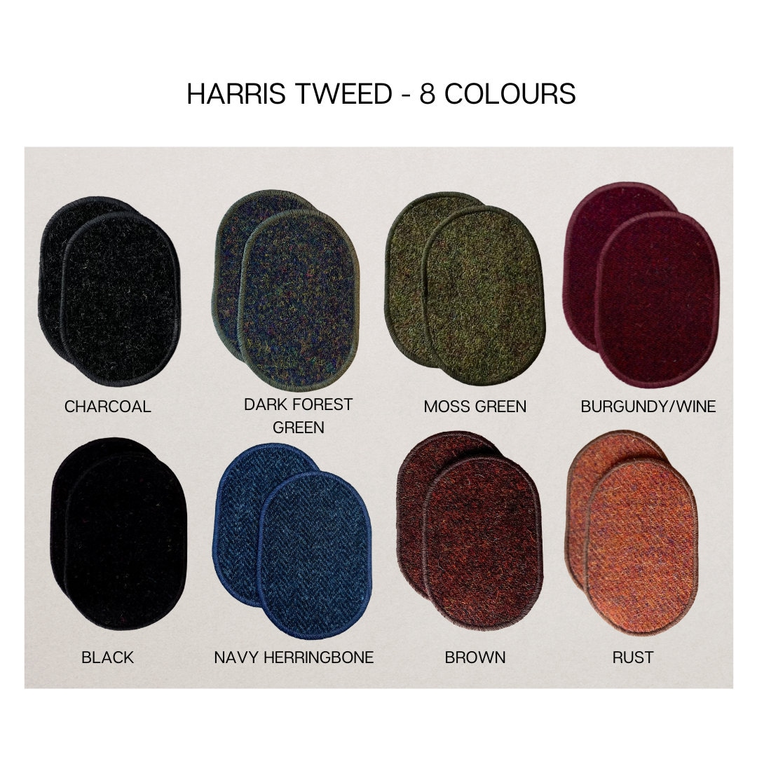 Harris Tweed® Elbow Patches, Jacket Elbow Patch, Repair Patch, Sew