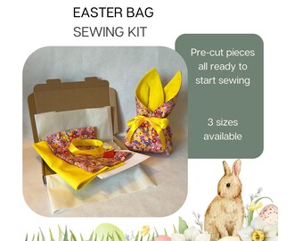 Sewing Kit to make an Easter Bag, Easy Sewing Project, Beginner Sewing Kit, DIY Easter Gift Bag