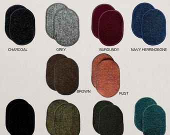 Harris Tweed® Elbow Patches, Jacket Elbow Patch, Repair Patch, Sew on Patches, Handmade Mending Patches, Sweater Repair