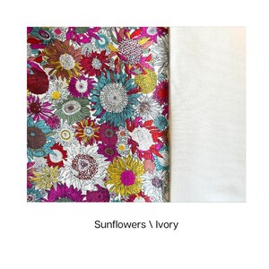Japanese Knot Bag Sewing Kit Beginner: DIY Craft Project Sunflowers