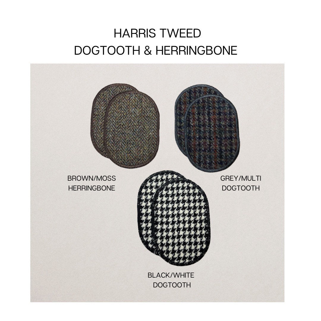 Harris Tweed Elbow Patches Jacket Elbow Patch Repair Patch Etsy UK