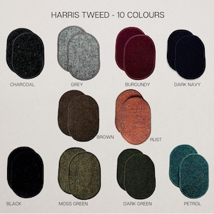 Harris Tweed® Elbow Patches, Jacket Elbow Patch, Repair Patch, Sew on Patches, Handmade Mending Patches, Sweater Repair