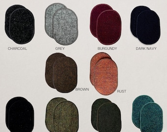 Harris Tweed® Elbow Patches, Jacket Elbow Patch, Repair Patch, Sew on Patches, Handmade Mending Patches, Sweater Repair