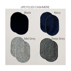 Upcycled Cashmere Elbow Patches | Elbow Patch for jumper/jacket | Sew on Elbow Patches | Handmade Elbow Patches | Sweater Patches |