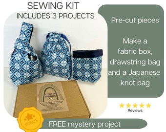Sewing Craft Kit Gift for Beginner Sewing Kit Adult Learn to Sew Project Easy