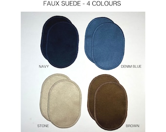 Faux Suede Elbow Patches, for jumper or jacket, Sew on Mending Patches, Sweater Patches washable, Vegan Elbow Patches,